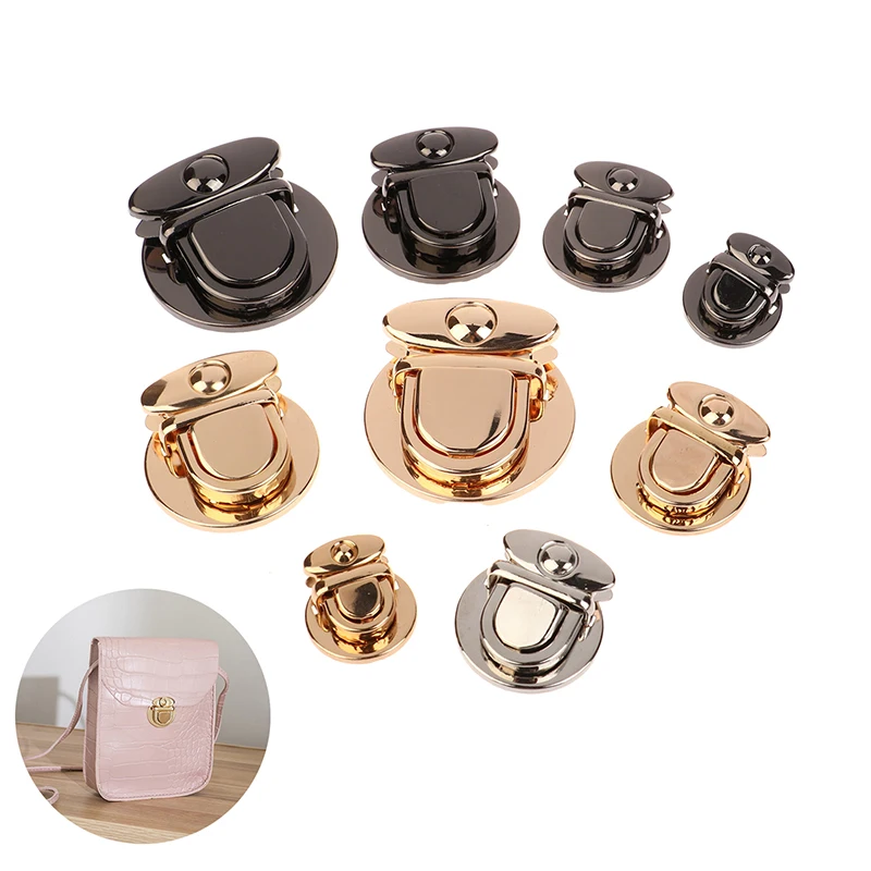 1Pcs Metal Snap Clasp Closure Lock Buckle Diy Hardware Accessory For Handbag Purse Shoulder Tote Bag