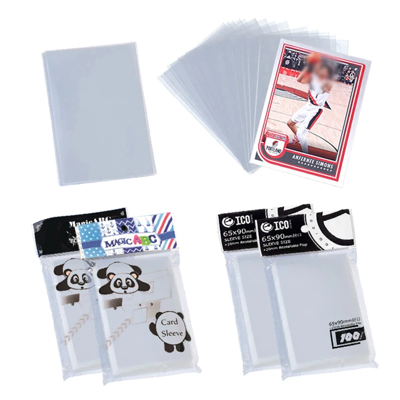 

65*90 мм прозрачные рукава для карт, защитные чехлы для карт для Magic Killers of Three Kingdom и футбольных звезд, карты для настольных игр