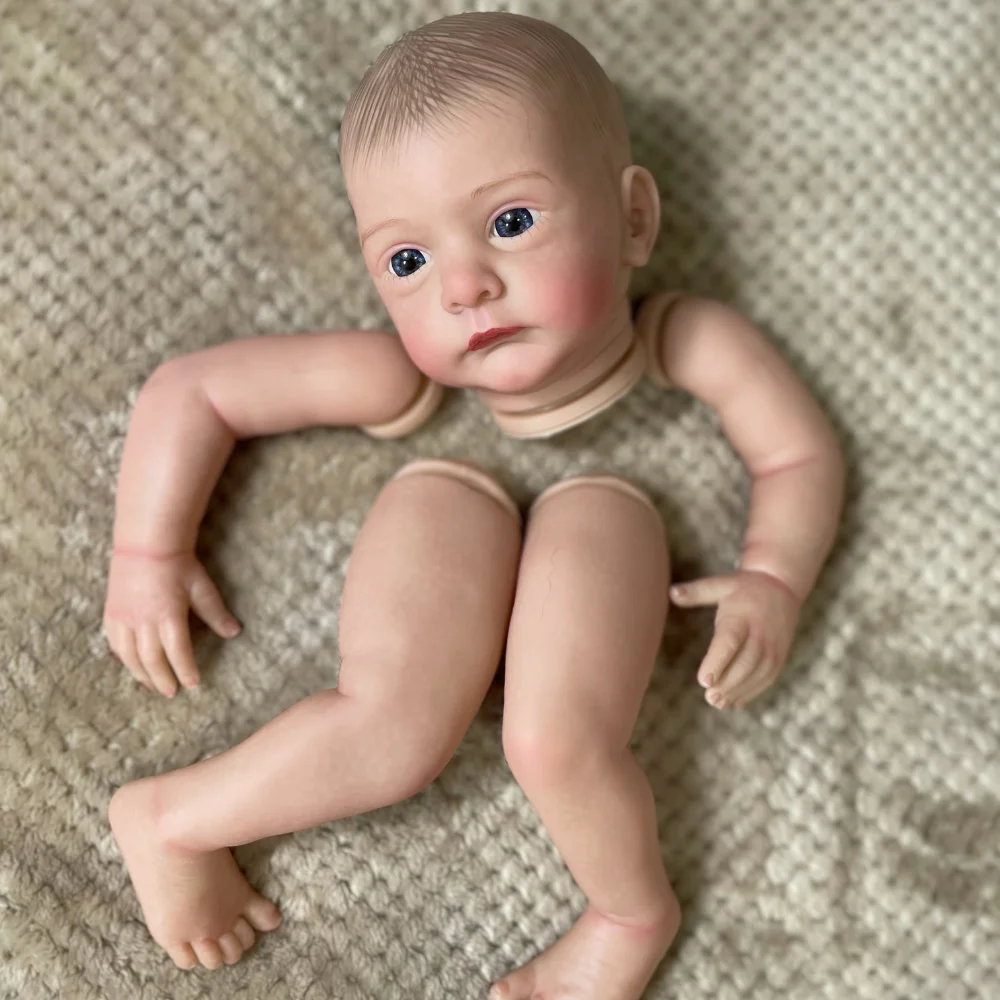 20Inch Already Painted Reborn Doll Kit Parts 3D Skin DIY Mold Unassembled Handmade Reborn Doll Parts