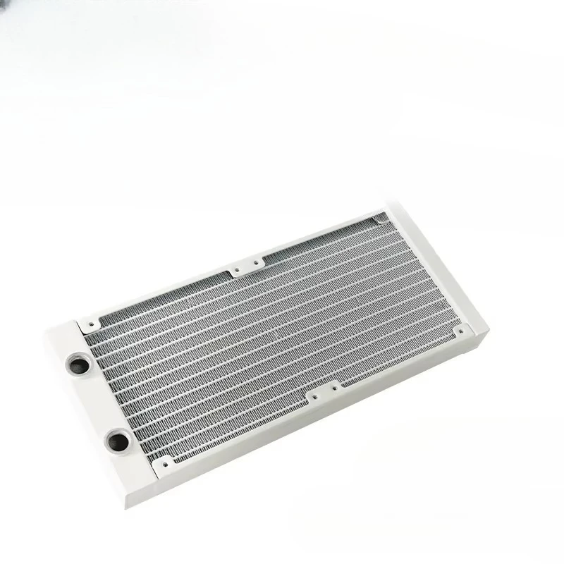 White aluminium 240mm cooling radiator for computer cases and printer fans and cooling products
