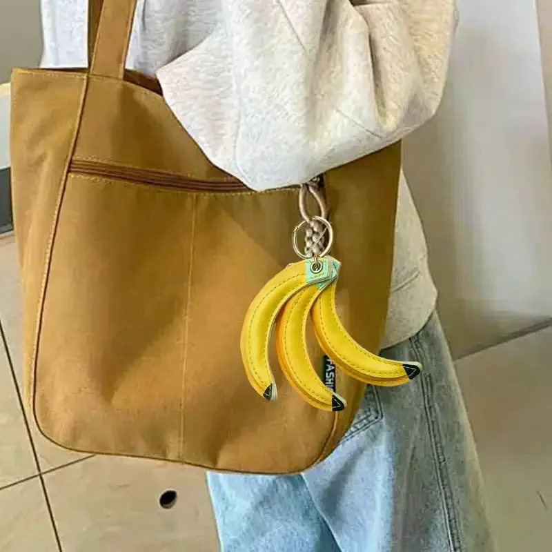 귀여운 PU 가죽 바나나 펜던트, 키링, 가죽끈 포함, - Phone Accessories For Kids 리뷰 및 가격