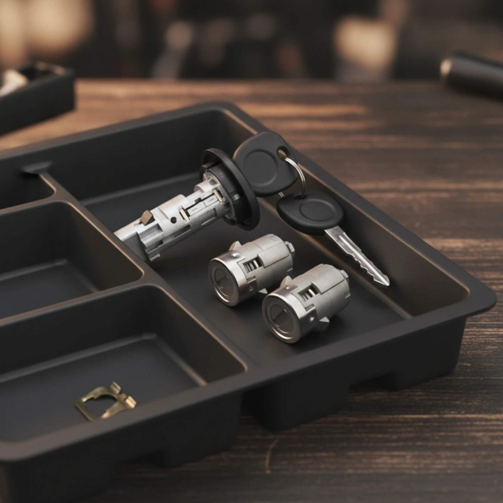 JH KD003M4 Lock Cylinder Assembly Long-Lasting Ignition and Door-Lock Cylinder Assembly Dependable Reliable for Auto Mechanics
