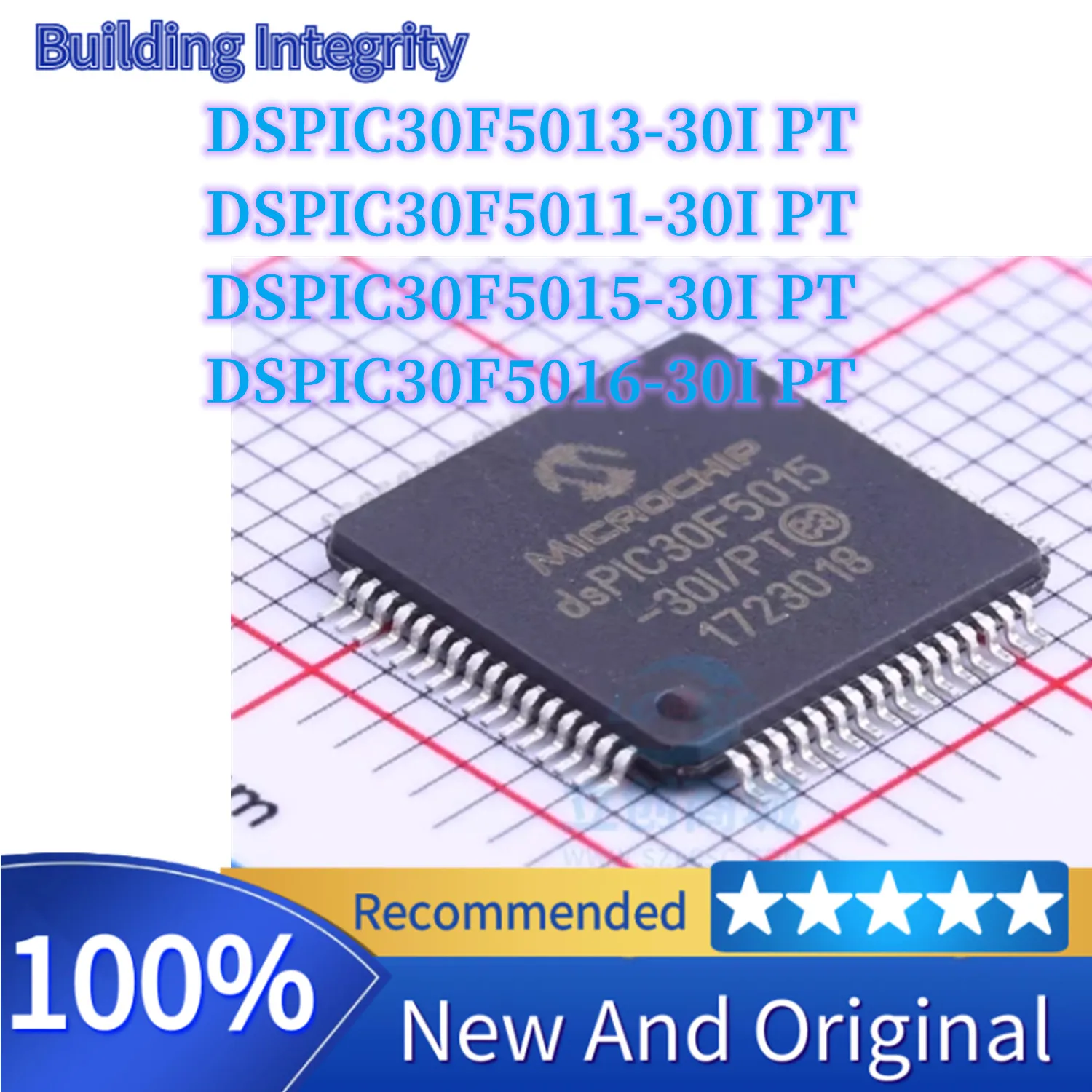 DSPIC30F5015-30I/PT DSPIC30F5011-30I DSPIC30F5016-30I DSPIC30F5013-30I New Digital Signal Processor (DSP/DSC) IC chip