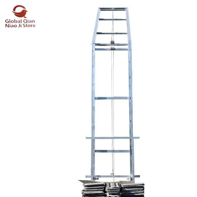 New-type Glazed Tile Feeding Elevator for Doors and Windows, Automatic Turnover Slope Small Ladder Hoist
