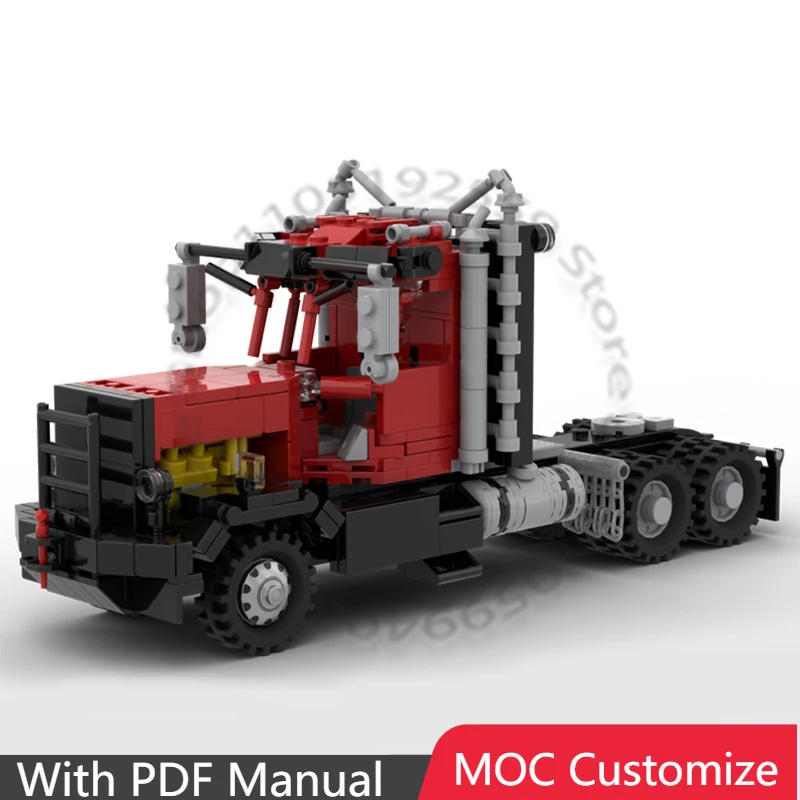 

574 PCS Racing Logging Vehicle MOC Customize Modular Building Block Technology Creative Design Design DIY Boy Holiday Toy Gifts