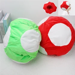Game Mario Luigi Bros Toad Mushroom Cosplay Hat Red Green Blue Mushrooms Hat Cap Headwear Plush Doll Headgear Unisex
