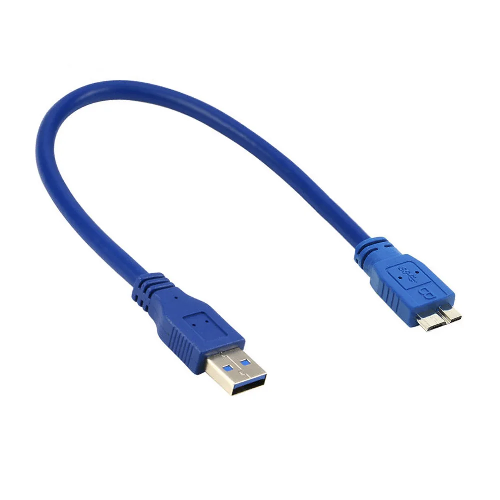 High Speed USB 3 0 Cord Cable with Blue Color for SEAGATE Backup Plus Slim Portable External Hard Drive HDD, 35cm Length