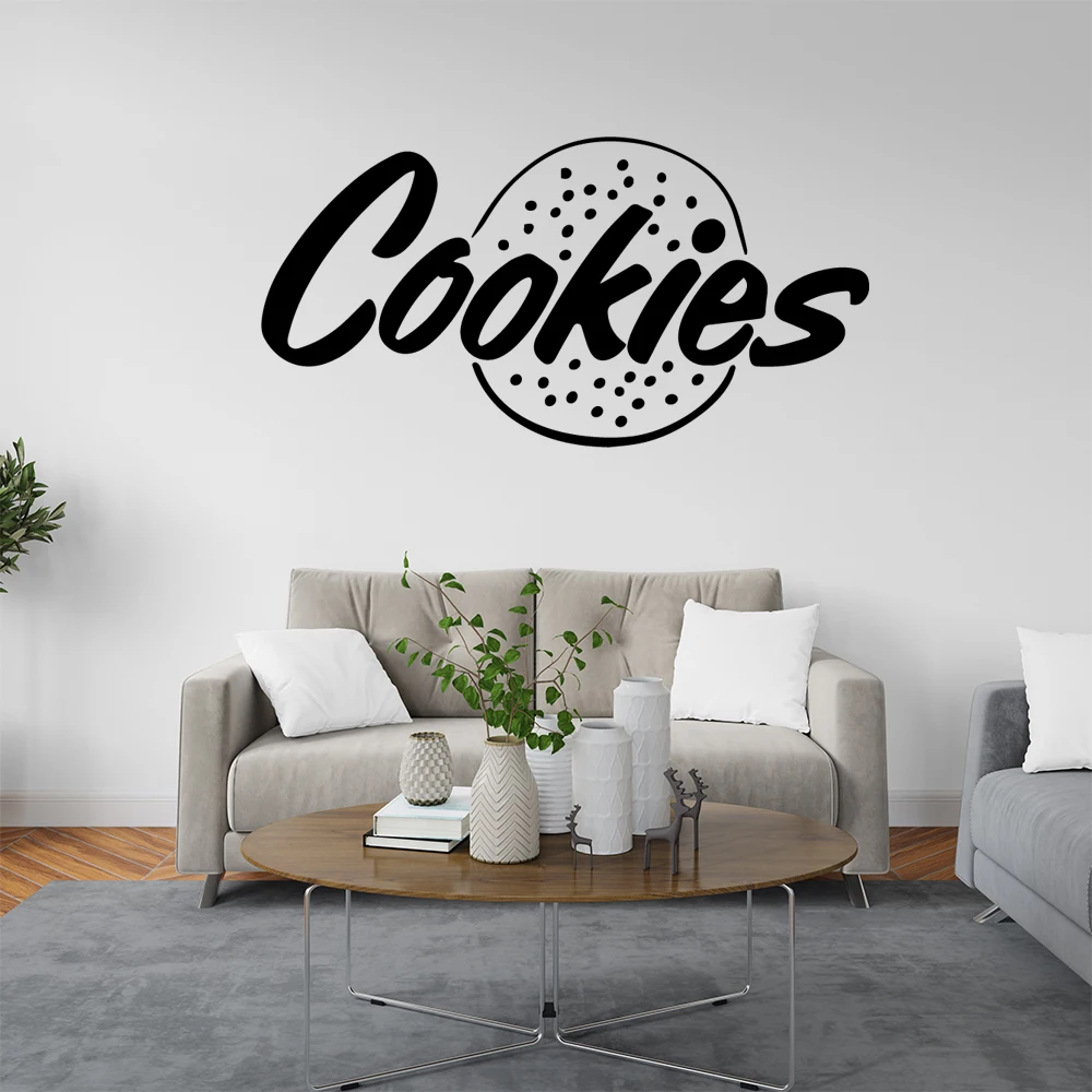 1PC Creative Cookies Decal Removable Vinyl Mural Poster For Door Decor Wall Art Decal