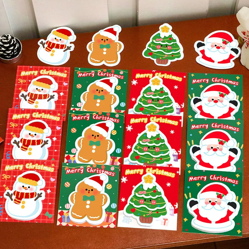 Cartoon Christmas sticky notes cute Santa Claus n-times sticky note pad student Christmas gift gift sticky notes