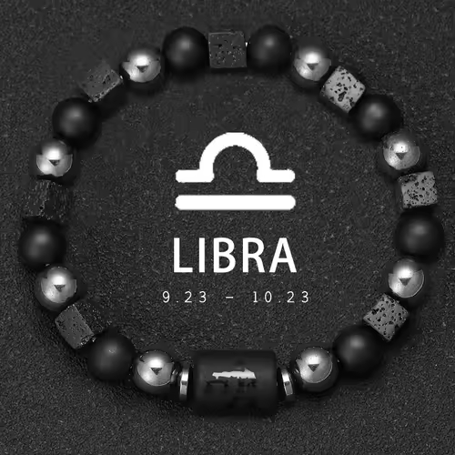 12 Zodiac Bracelets Natural Stone Cancer Virgo Leo Libra Bracelet Couples Friendship Gifts Bracelets jewelry pulsera hombre - Image 14