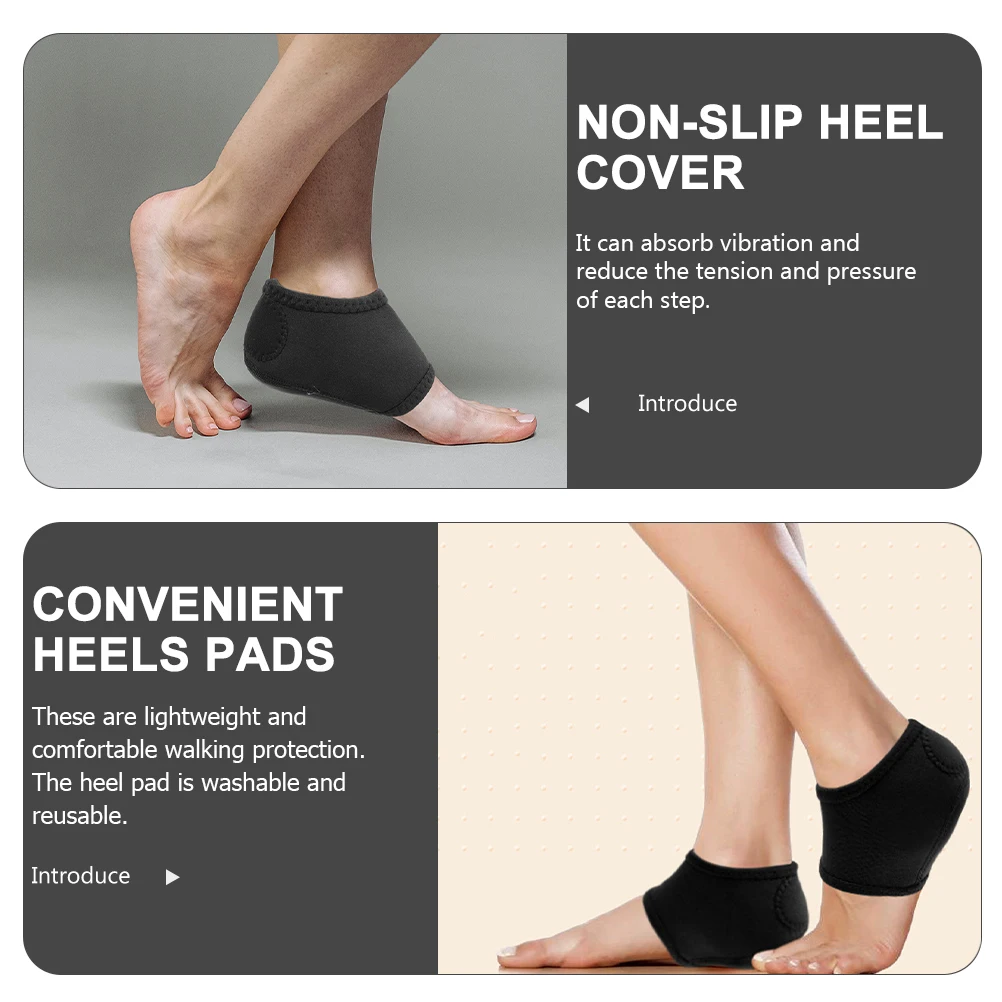 

Silicone Covers Reusable Non-Slip Shock Absorbing Pads Durable Protectors Comfortable Walking Protection Sticky Strap