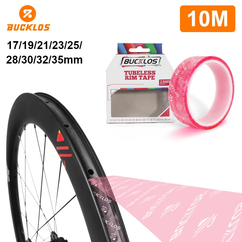 

BUCKLOS 1PC Bicycle Rim Straps Puncture-proof MTB Bike Tubeless Rim Tapes for Wheel 10M Shockproof Road Bike Accessories