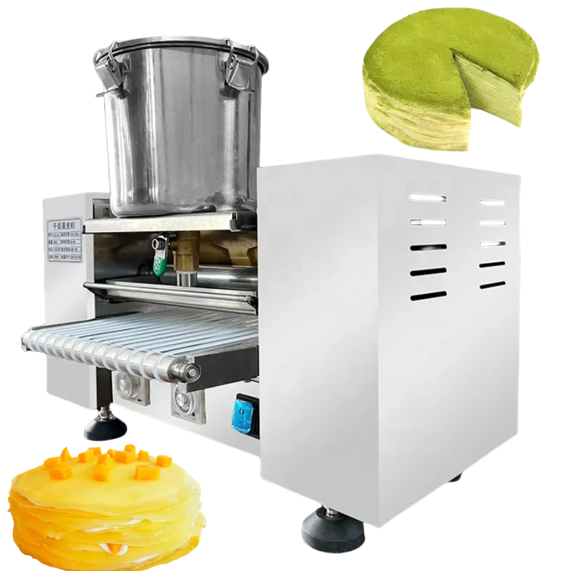 Automatic mousse lasagna cake making machine crepe cake machine