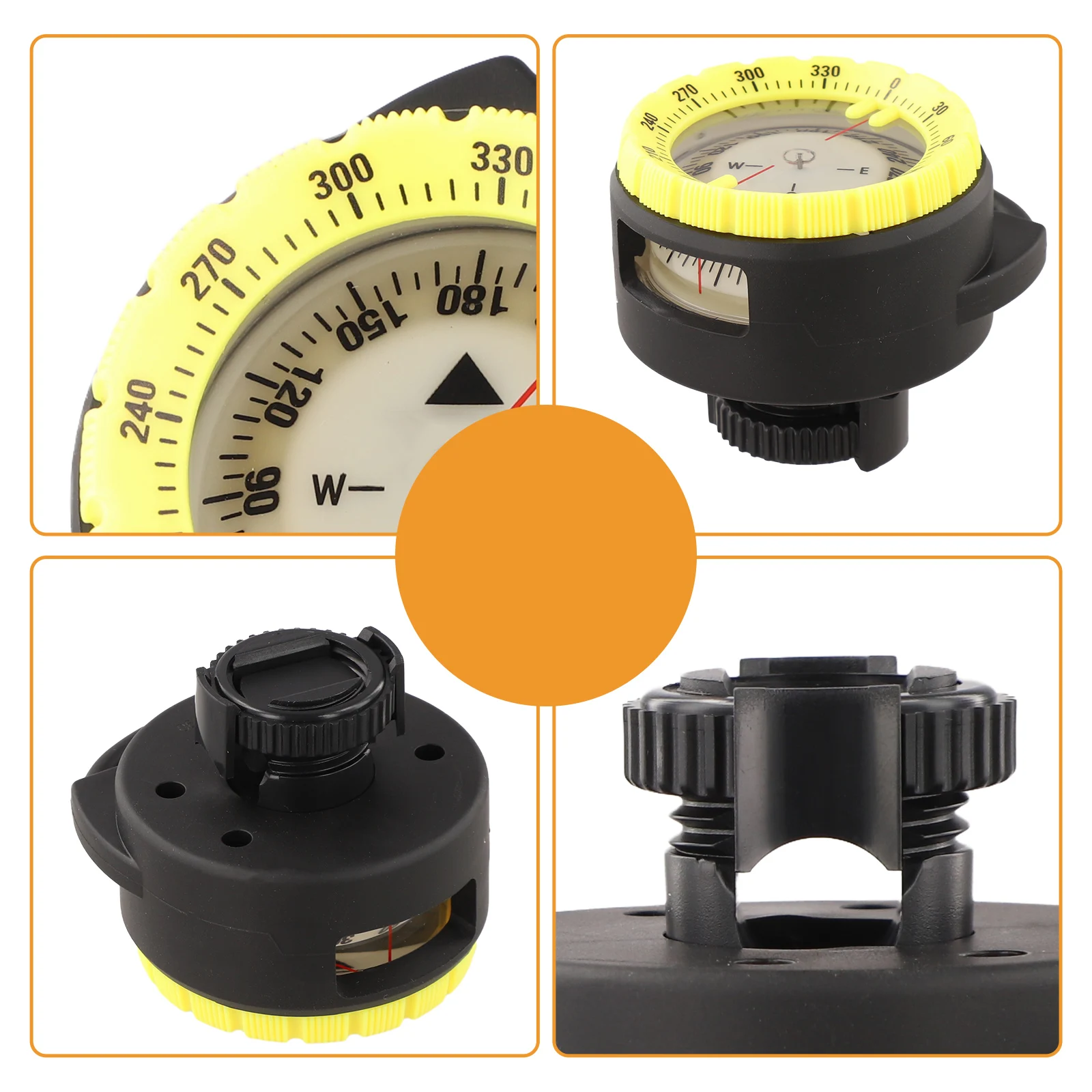 Underwater Navigation Device Diving For Efficient Underwater Navigation with ABS Luminous Diving and Tube Clamp