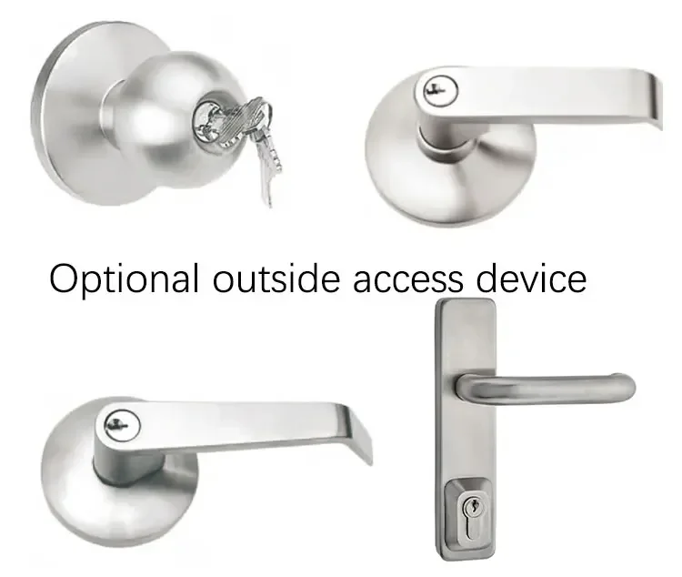 Verrouillage du dispositif de barre de sortie de l'Éducation, dispositif de sortie de secours/barre de poussée de l'Éducation, serrure de sortie de porte