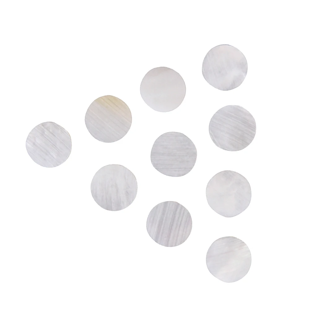 Mother of Pearl Dots White Round Fret Marker Inlay Guitar Dots Accessory for Electric Guitar Fingerboard DIY Kit