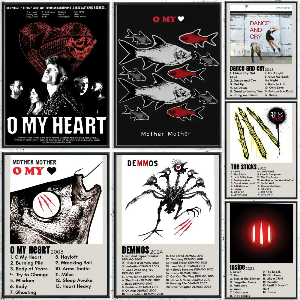 

Band M-mother Mother Poster Premium Waterproof Aesthetic Wall Art for Living Room Bedroom Bar Home Decoration HD Print