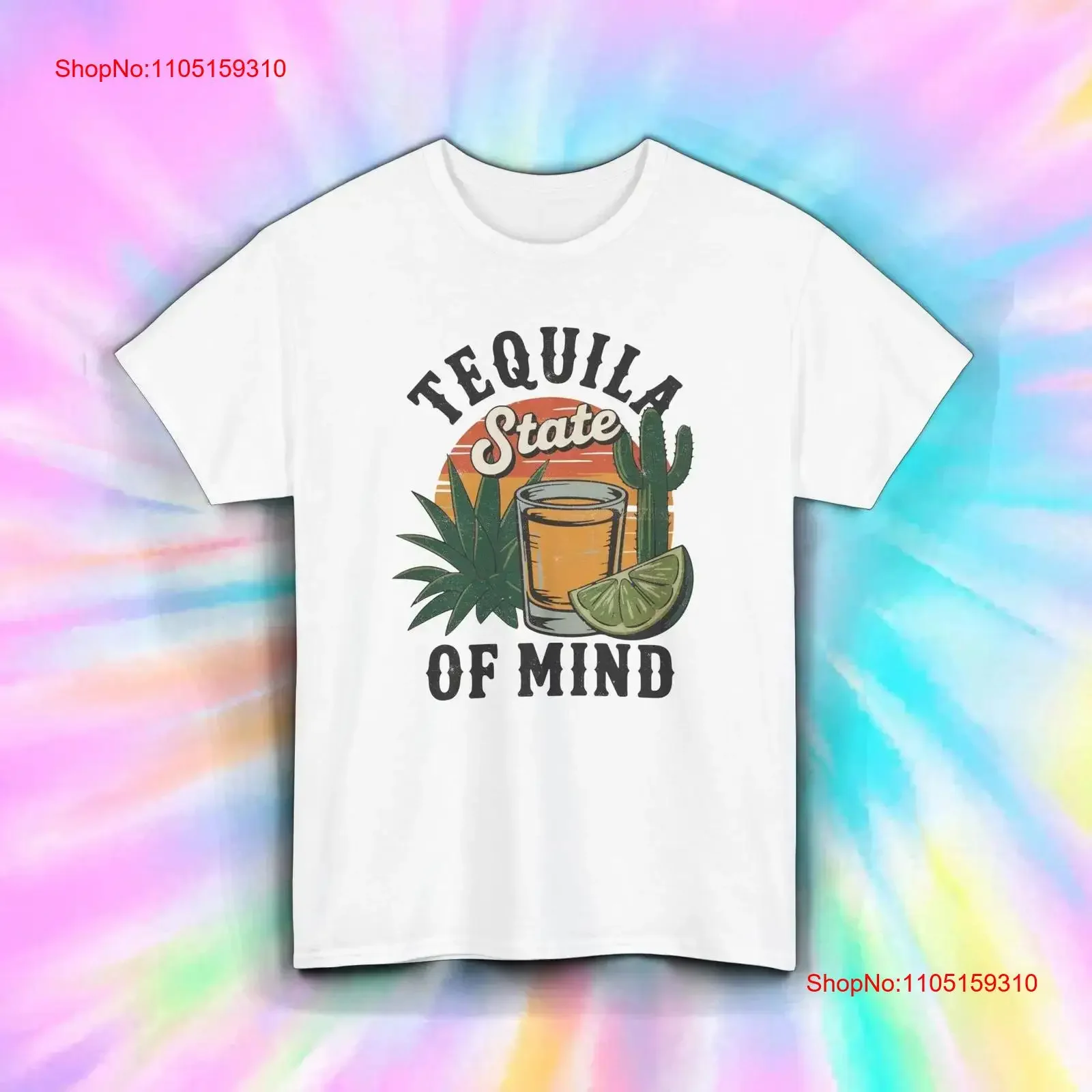 

Футболка Tequila State of Mind Cactus Lime Sunset Margarita Party S 5XL, винтажная стираная модная дизайнерская одежда унисекс, стильная