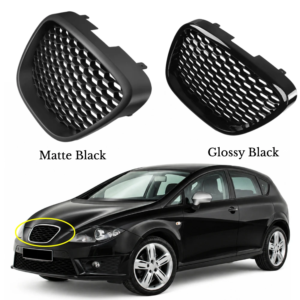 

Car Front Bumper Kidney Honeycomb Grill Hood Mesh Grille for Seat Leon MK2 1P1 2006 2007 2008 2009 Altea 5P Toledo Mk3 1P2853653