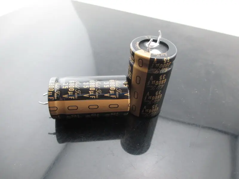 2PCS Nichicon KG Gold Tune 6800uf 35v 6800mfd audio ELECTROLYTIC Capacitor cap