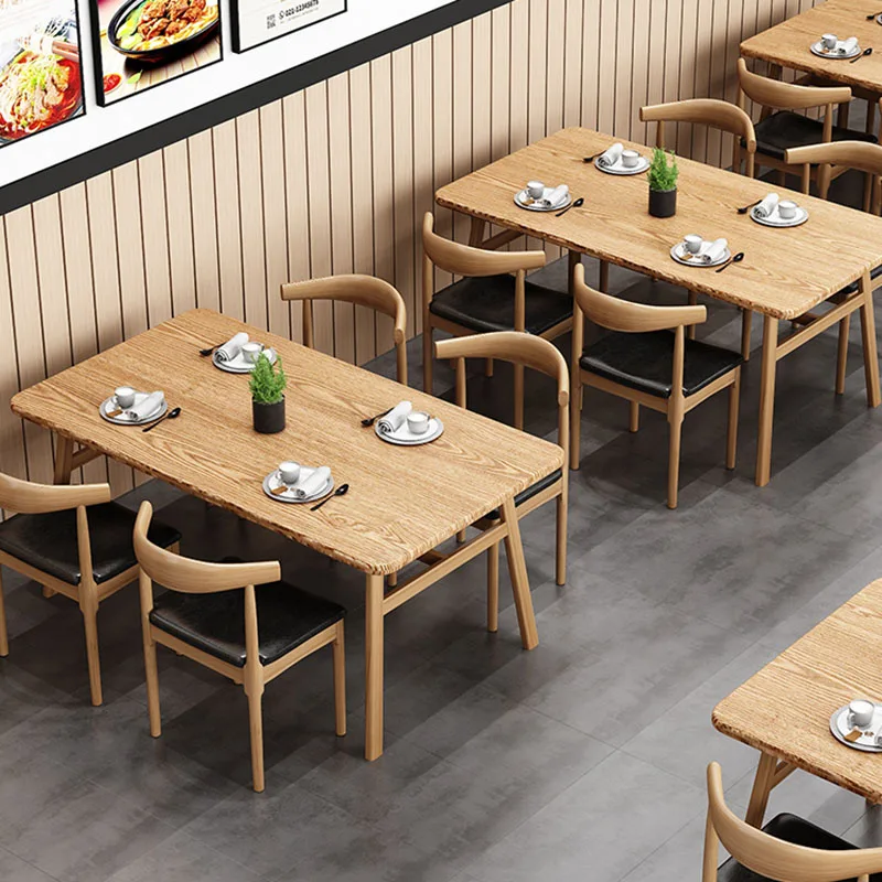 Chaises de Restaurant Minimalistes en Bois, Meubles Industriels pour Jeunes, Table de Maquillage