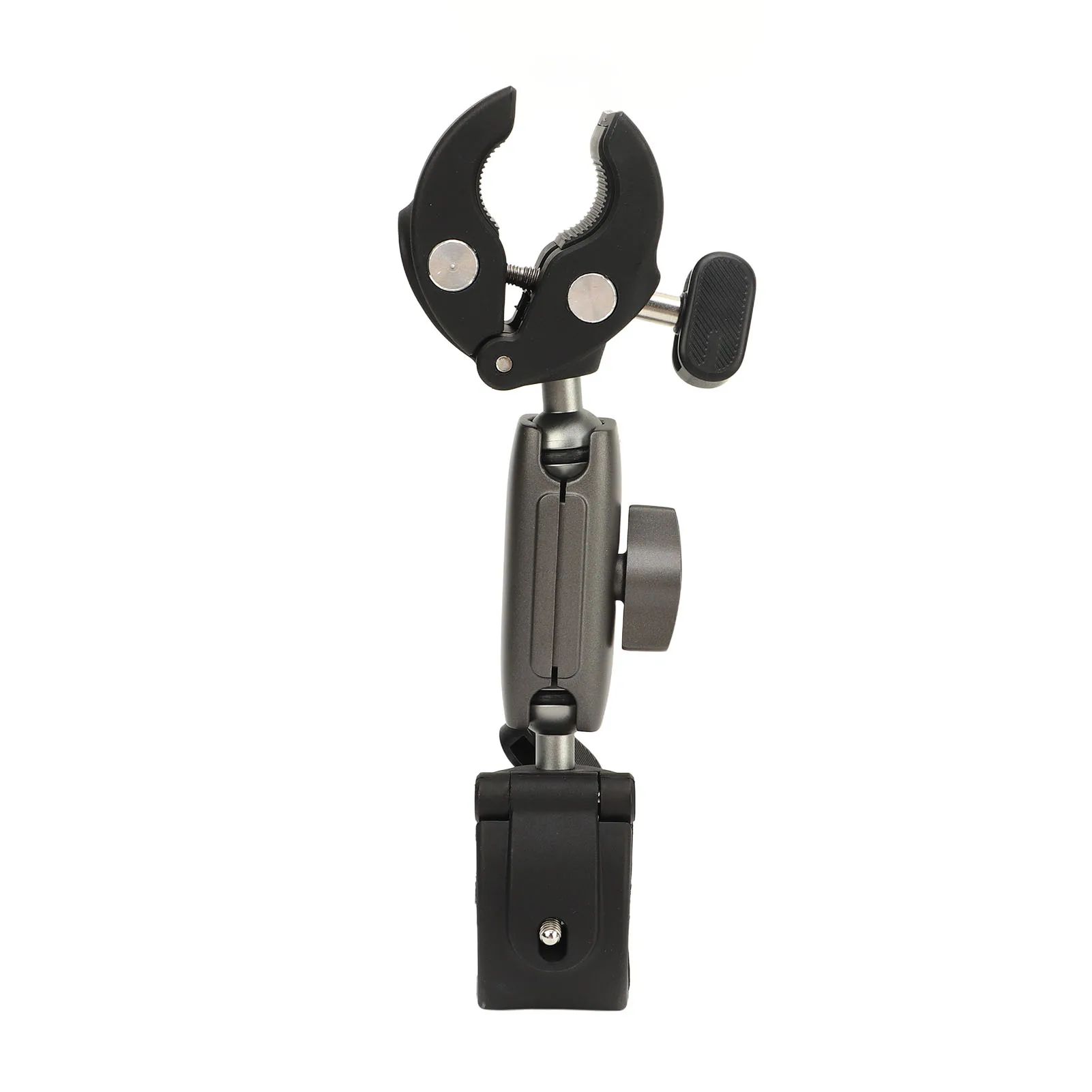 

Dual Ball Clamp Mount 360 Degree Rotation T Knob Locking Crab Pliers Clip Action Camera Mount for Insta360 Go 3 Action Camera