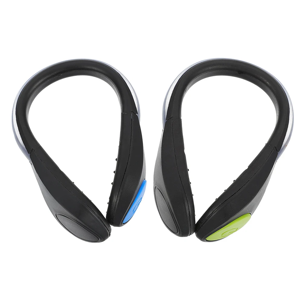 

2pcs Luminous Shoe Lights Blue Abs Flashing Safety Night Running Shoe Clips Lamp for Jogging Running Cycling Night Glow Outdoor