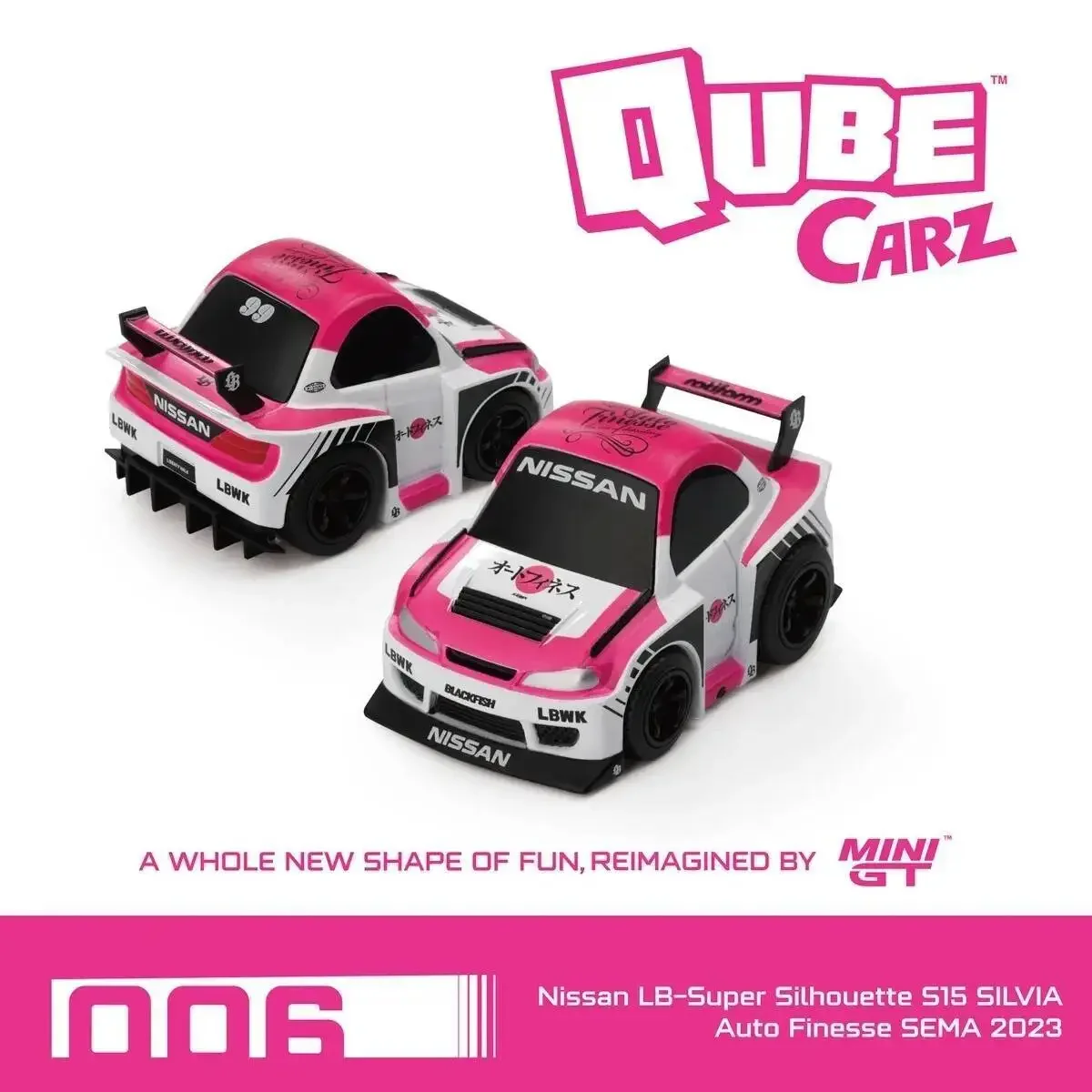 Pré-venda minigt não 1:64 qube carz nissan lbwk kenmeri s15 silvia er34 gtr r35 diecast modelo de carro coleção brinquedos