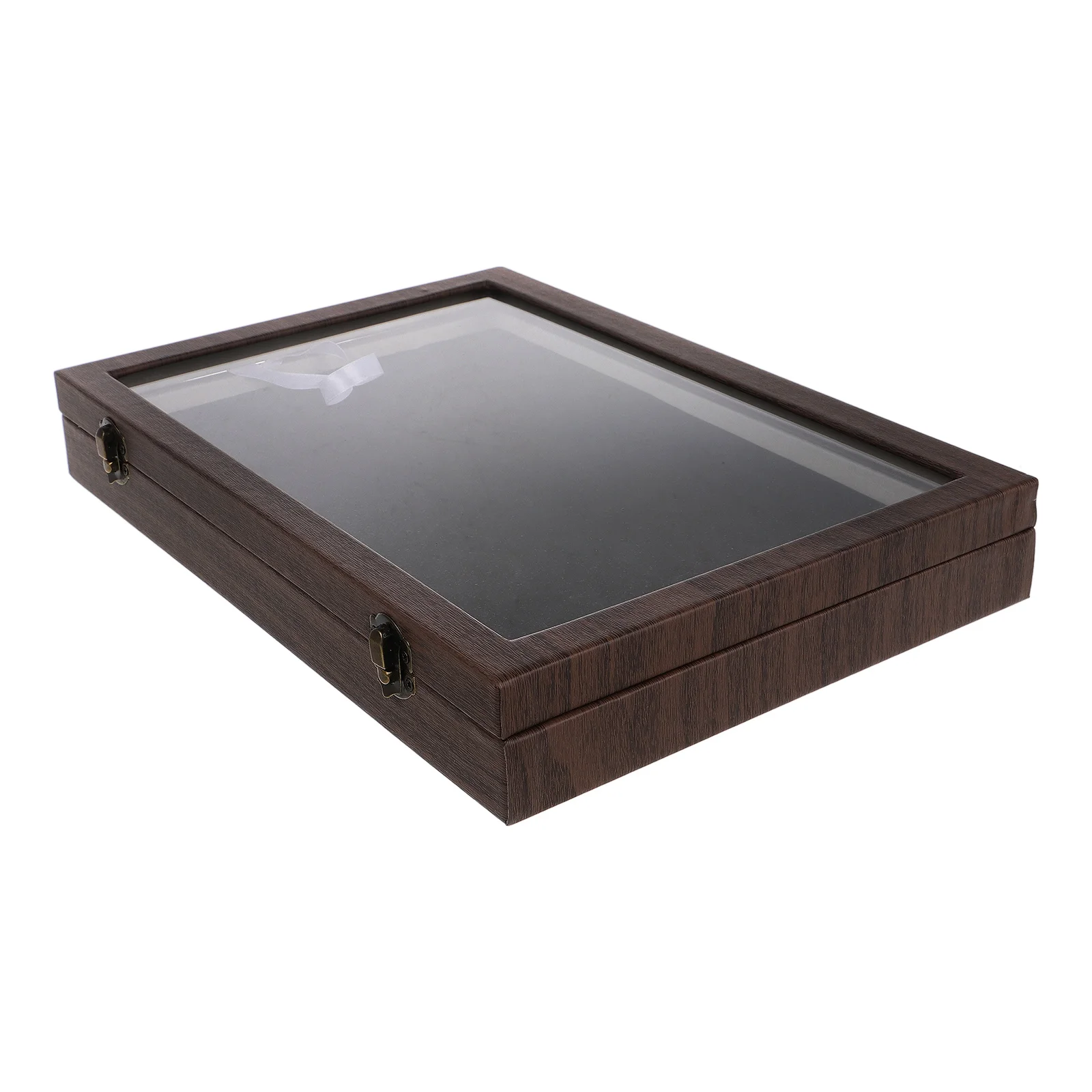 

Medal Storage Box Large Capacity Transparent Travel Display Case Pins Badges Jewelry Organizer Portable Brooch Showcase Pin