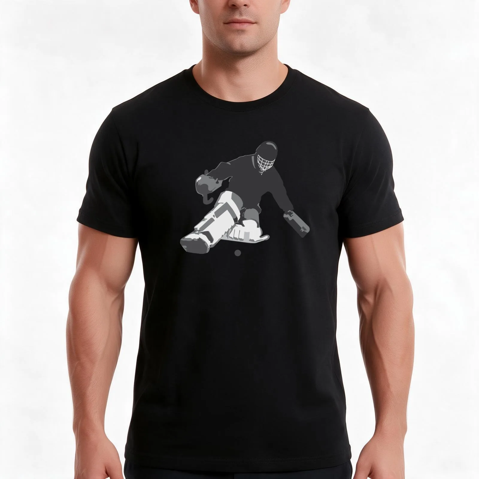 Goalkeeper slips T-Shirt, Summer Casual Cotton Tee, Oversized Streetwear Tops, Vintage Graphic Print, Loose Fit Short Sleeve
