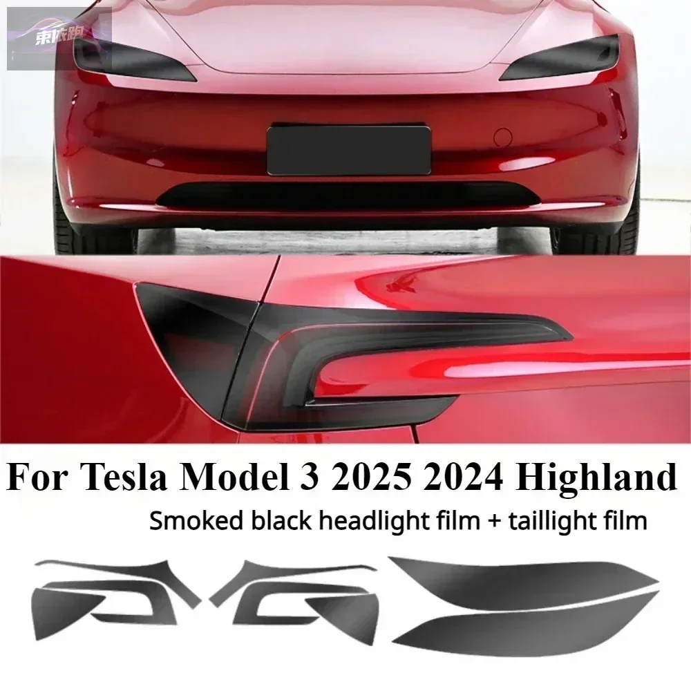 

Для Tesla Model 3 Highland 2025 2024, автомобильные аксессуары, внешняя фара, задний фонарь, защита от царапин, ремонт, защитная наклейка из ТПУ PPF
