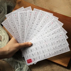 12 Sheets 365 Days Date Stickers For Dairy Journal Agenda Planner Scrapbooking Label 2026 Calendar Sticker Stationery