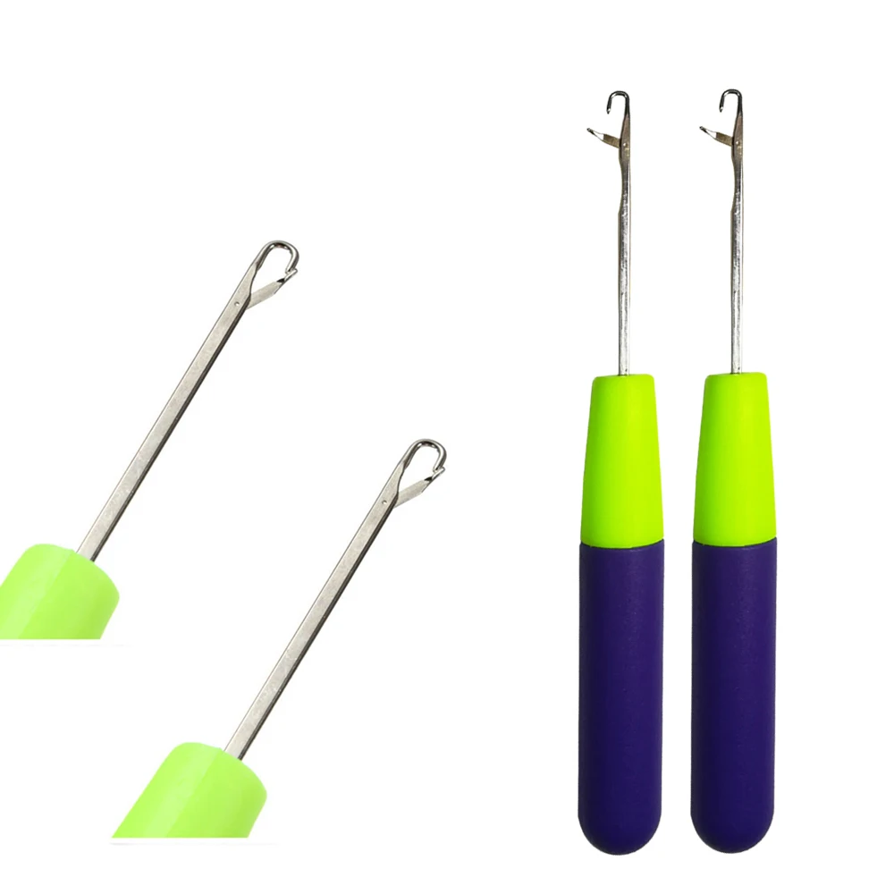 

Purple Plastic Handle Hook Crochet Needle Styling Tool For Braiding Weave Wigs Craft Dreadlocks Hair Extensions Jumbo Braiding