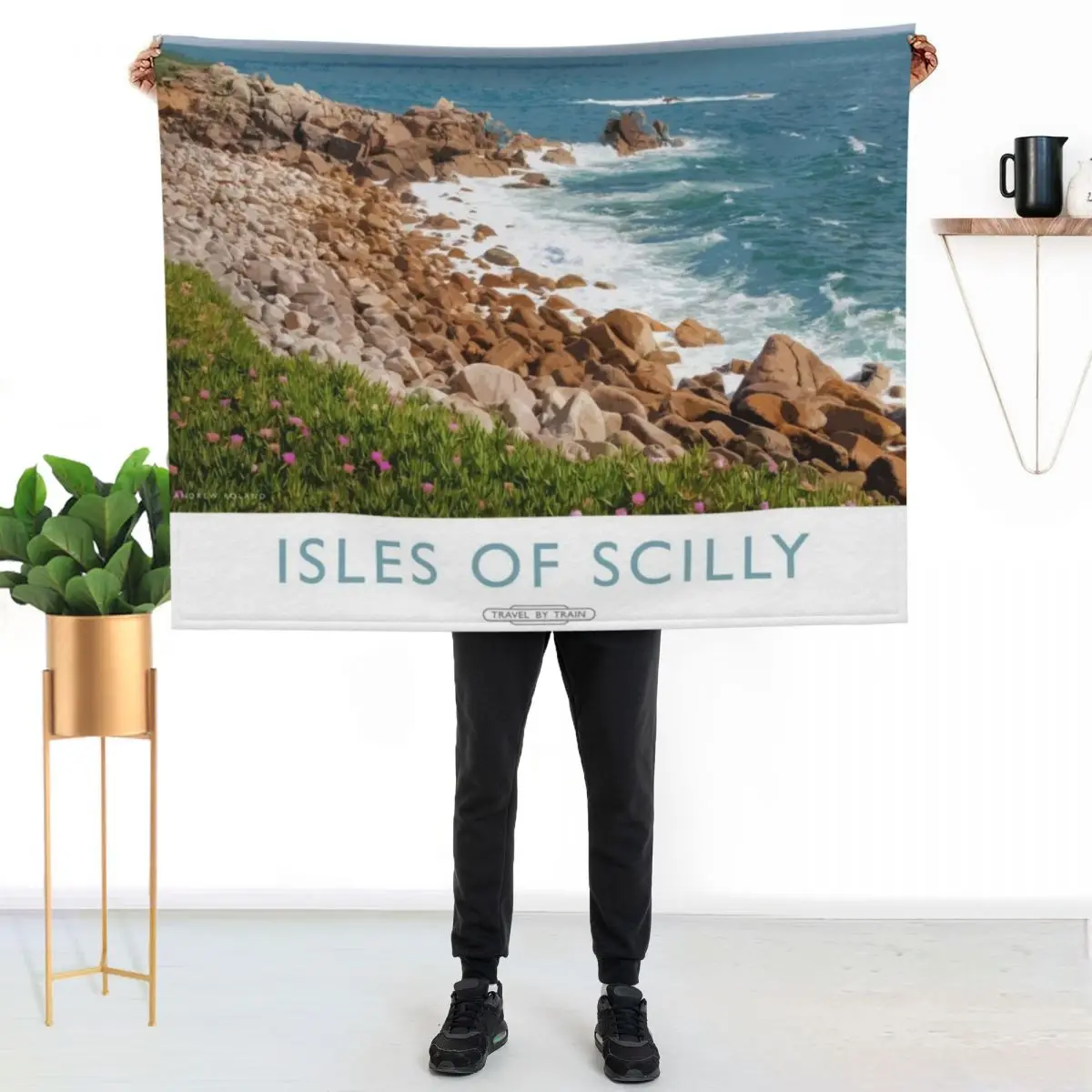 

Isles of Scilly Throw Blanket Cozy Microfiber Throw Blanket for Home Bedroom