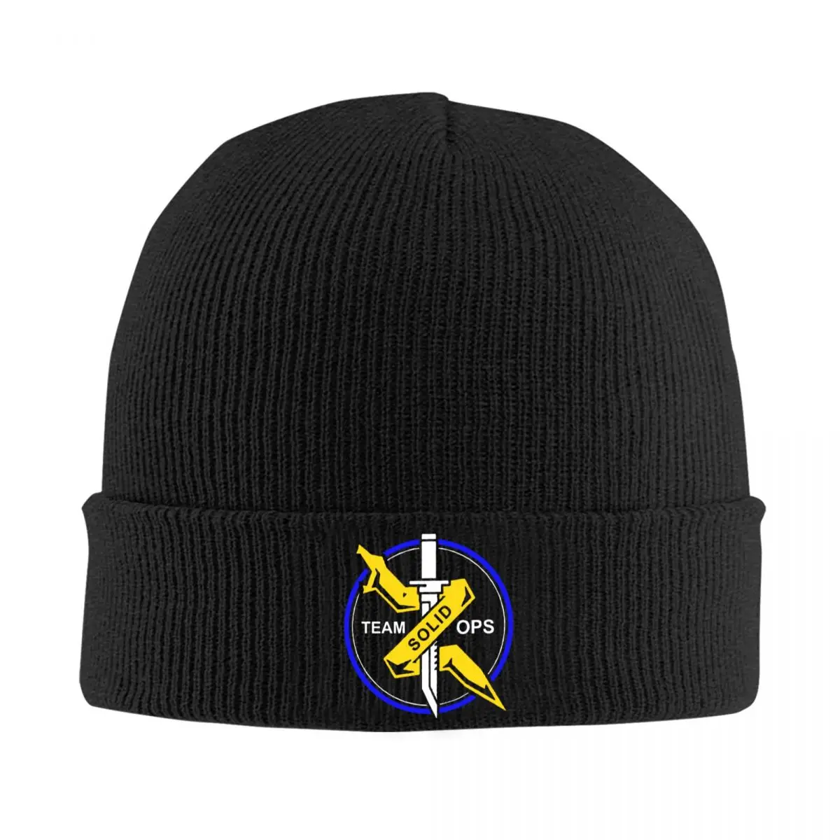 Team Solid Ops Metal Gear Solid Hat Autumn Winter Beanie Street MGS Caps Men Women Acrylic Bonnet