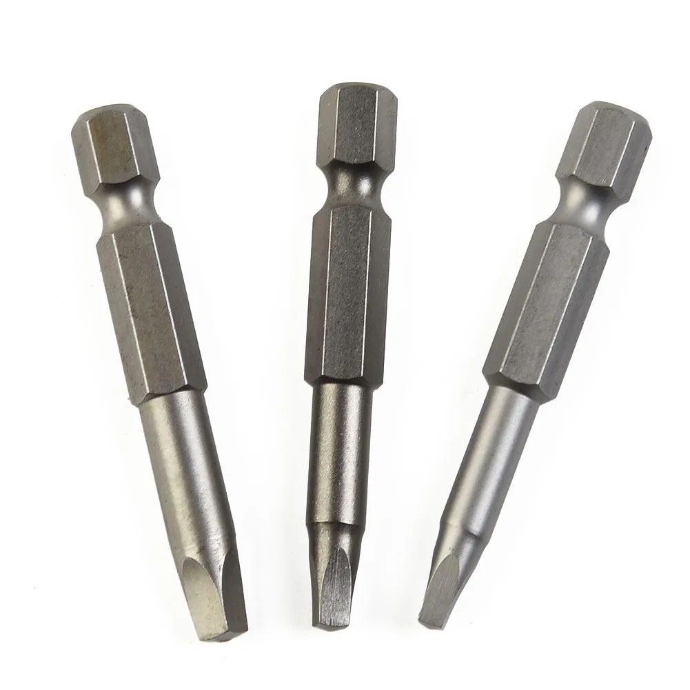 

Repair Screwdriver Bits Wear Resistance 3 Pcs/Set 50mm Long High Hardness Sq1+sq2+sq3 Square Drill Bit High Quality