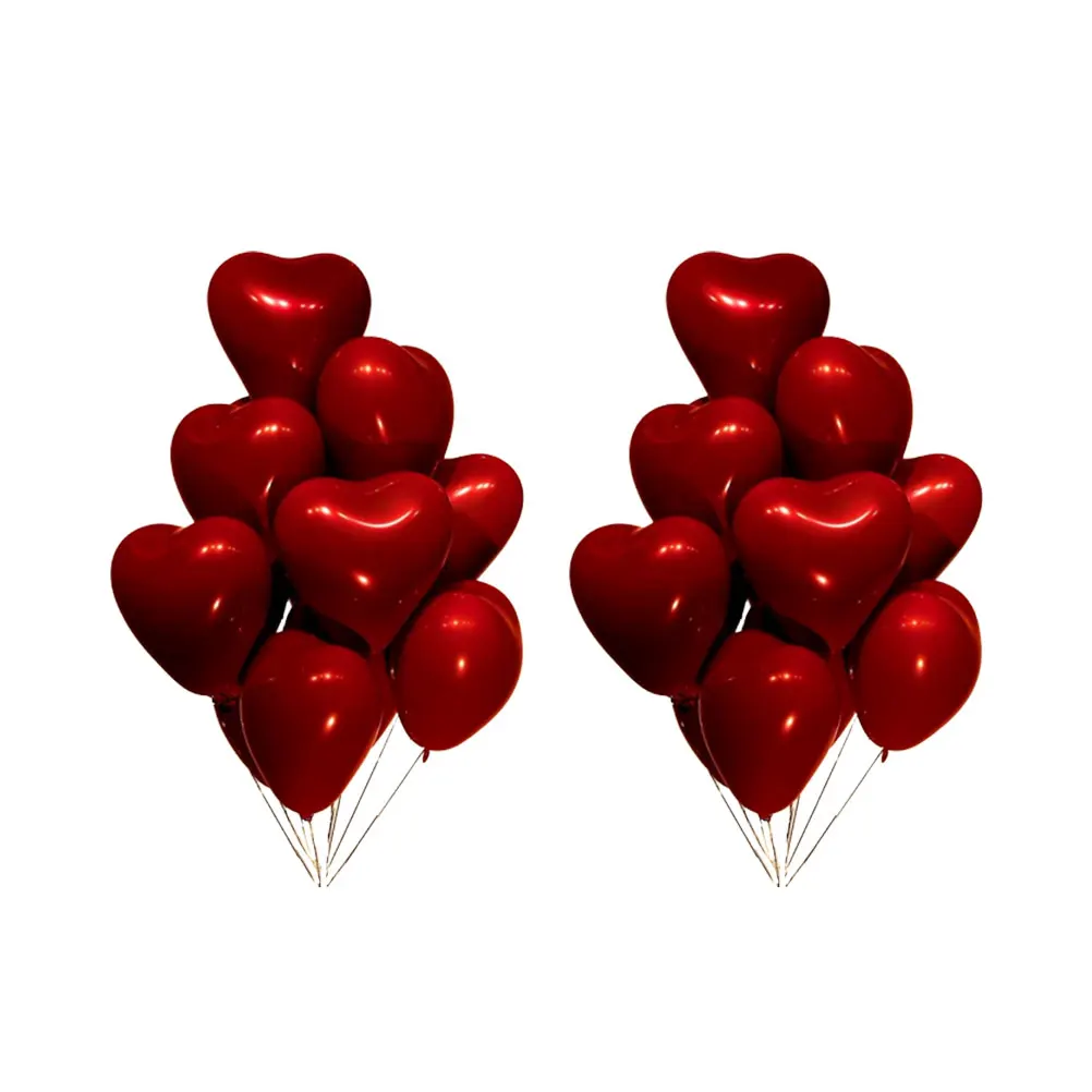 

100 Pcs Love Balloon Red Heart Shaped Balloons Decoration Engagement Party Decorate Ballons
