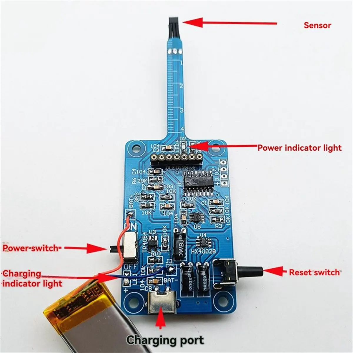 Y536A J~KTH5641 Magnetic Sensor Module for Woodworking - Gaussmeter with Magnetic Field Strength Detection
