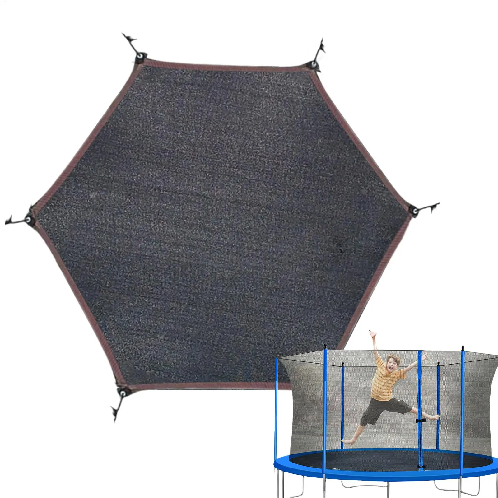 

Trampoline Sun Shade Cover 8/10/12/14/ft Trampoline Awning, Trampoline tent cover for indoor or outdoor trampolines Sunshade