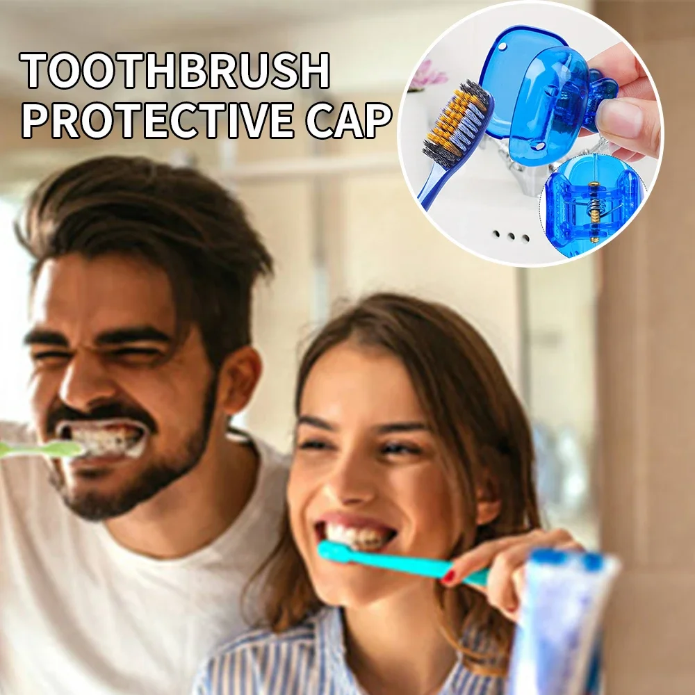 Household Toothbrush Storage Clip - Portable Travel Toothbrush Dust Protective Cap - Storage Box Portable Toothbrush Head