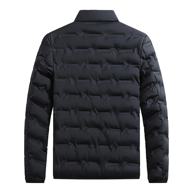 Pufferjacke für Herren, Graphen-Wärmejacke für den Winter, Outdoor-Winddichte Oberbekleidung, Lässige Gesteppte Jacke, Verdickte Stehkragen-Jacke – Detail 10
