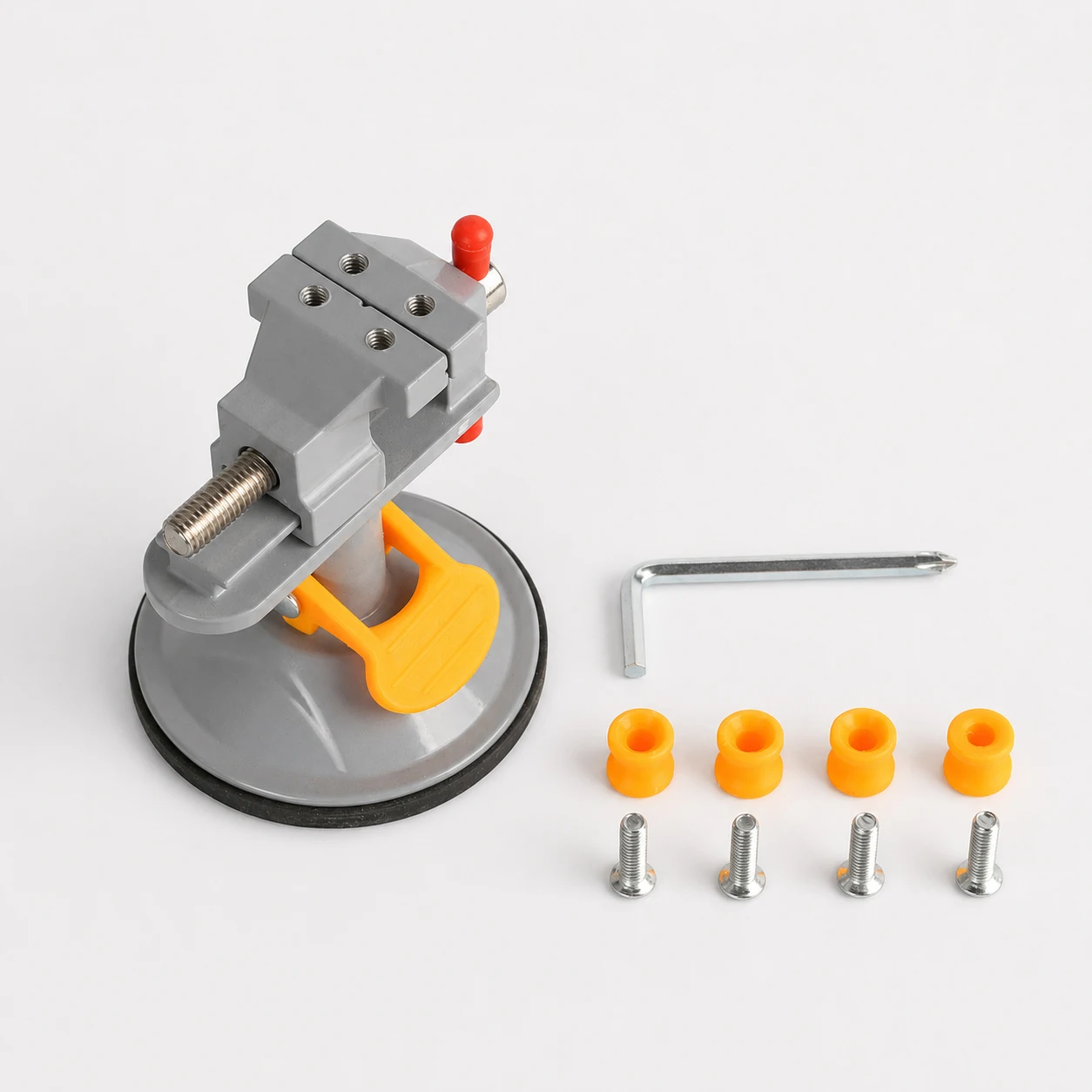 Suction Base Universal Swivel Mini Bench Vise Household Desktop Clamp Vise DIY Handcraft Model Making Multipurpose Holding Tool