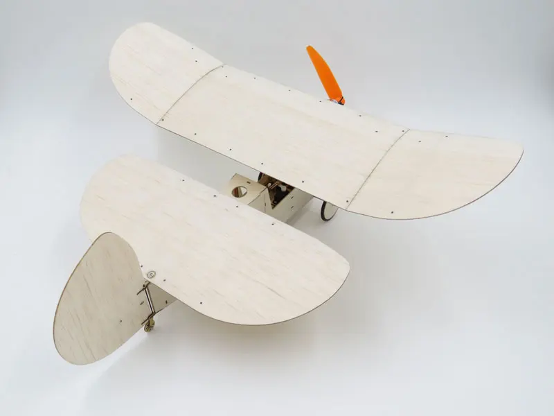 Dancing Wings Hobby Newton Balsa RC Plane Lightweight 358mm Wingspan 3CH Remote Control Balsawood Airplane for Beginners K07