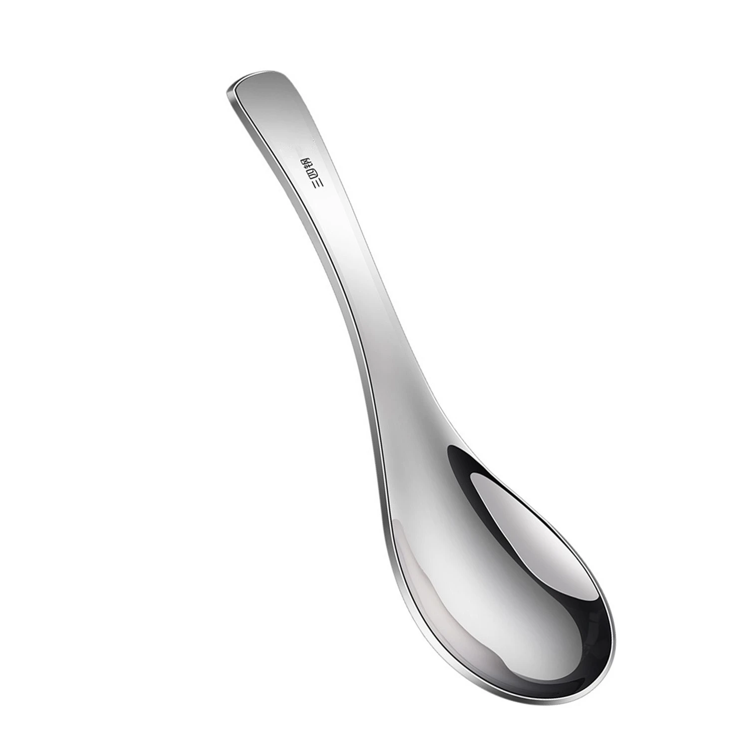 

Luxury Safely 304 Stainless Steel Baby Soup Ladle Traditional Chinese Spoon LFGB Certificated Kids Tableware Children Dinnerware