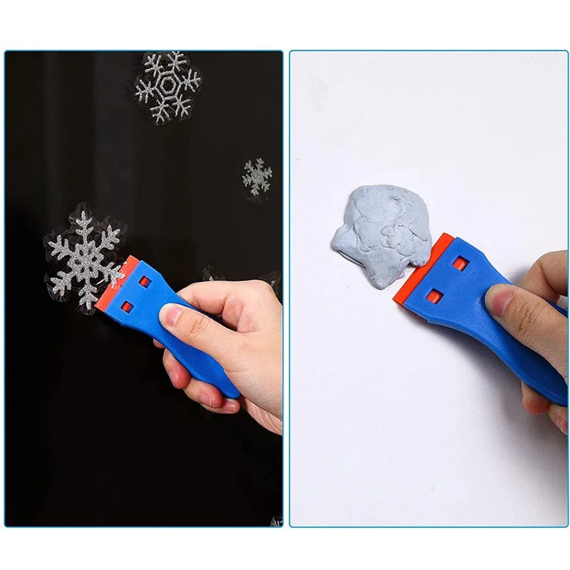 Multifunctional Plastic Glue Removal Scraper Glass Paint Car Film Cleaning Razor Scraper Auto Sticker Residue Remover Tool