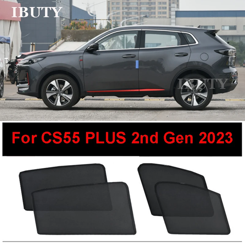 

For Changan CS55 PLUS 2nd Gen 2023 Car Sunshade Side Window Mesh Curtain Sun Visor Sunscreen Heat Insulation Sun Protecion Cover