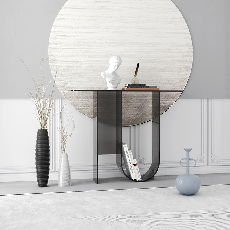 

Minimalist Acrylic Console Tables Nordic Modern Aesthetic Italian Console Tables Unique Elegant Console Meuble Furniture
