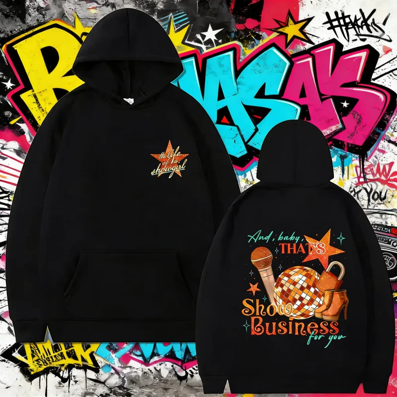 2025 الخريف الشتاء حياة إستعراض الجرافيك هوديي الرجال النساء المتضخم الشارع الشهير للجنسين 100% القطن الخالص مطبوعة هوديي #1