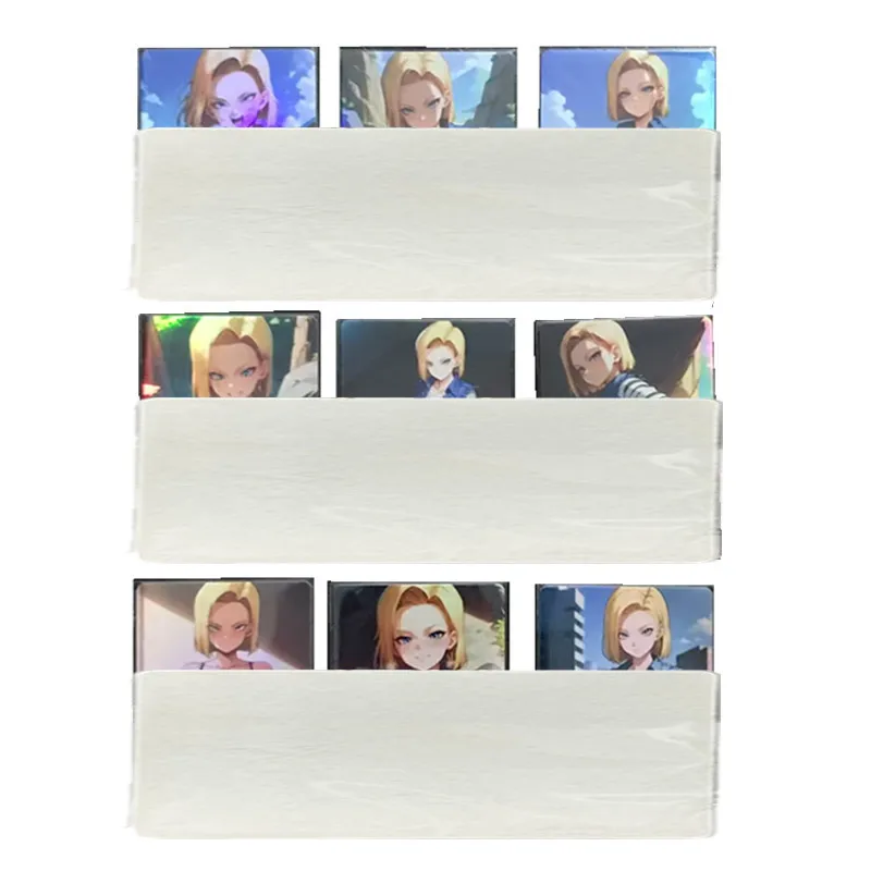 9 piezas/juego de tarjetas sexys de Dragon Ball Z, Android 18, anime ACG, tarjeta de diosa, Super Saiyan, juguete para adultos, regalo, juego, tarjeta de colección de cómics DIY