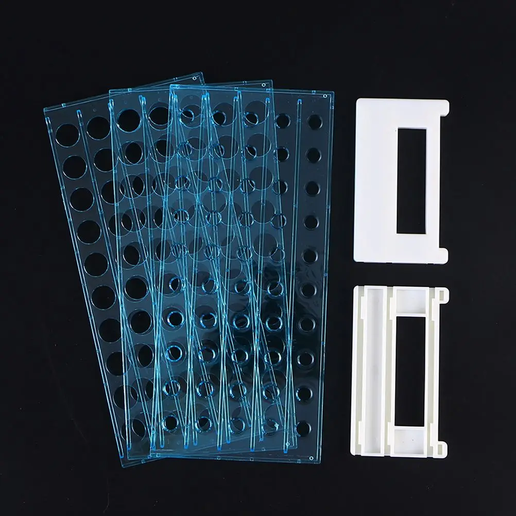 Test Tube Rack Sampling Holder Reusable Display Tubes Testing Storage Plastic Stand